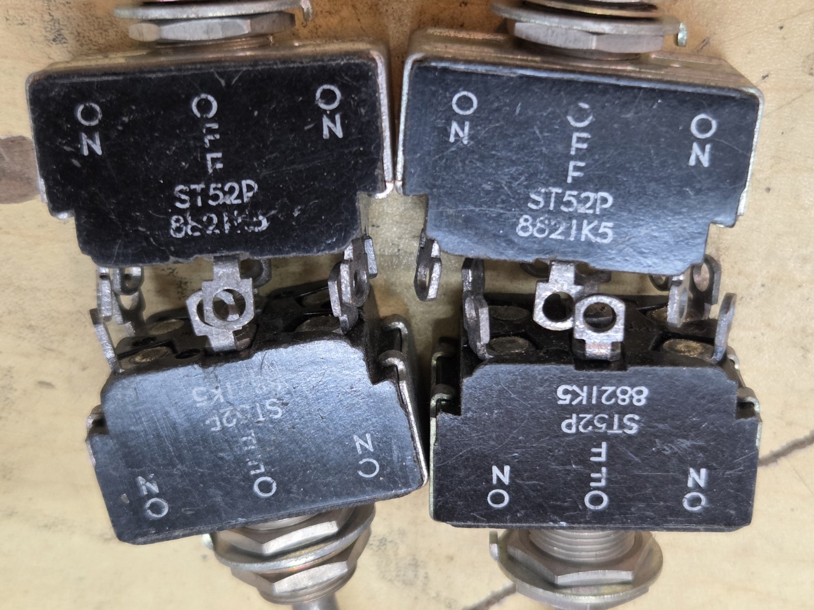 10x Carling DPDT Toggle Switch Lot Double Pole Double Throw 10A 250VAC