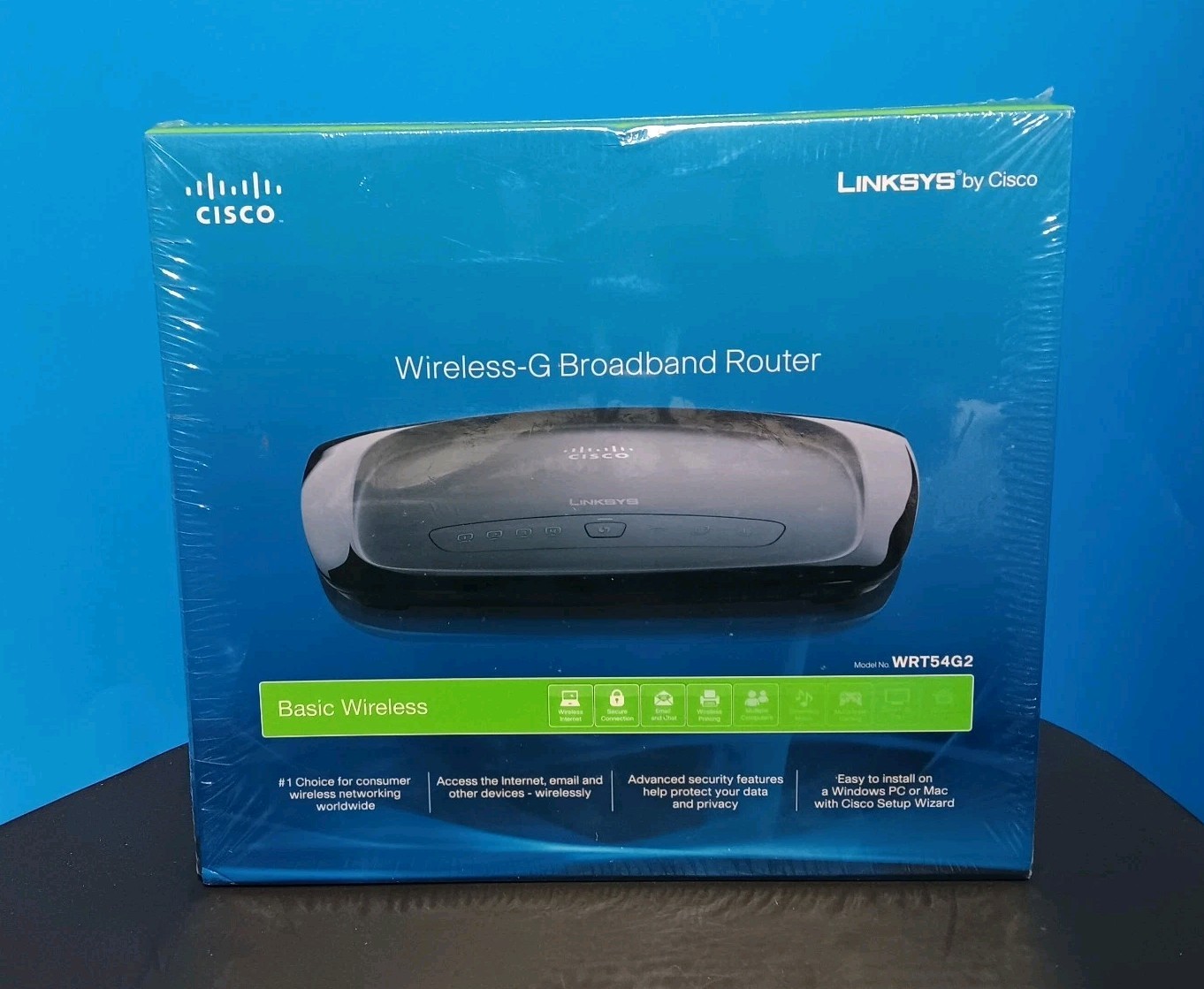 Cisco Linksys WRT54G2 4-Port 10/100 Wireless G Broadband Router NEW Sealed