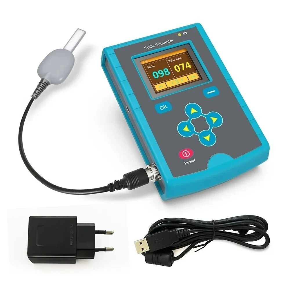 MS100 SpO2 Simulator for Pulse Oximeter Accuracy, Oxygen Saturation Testing Tool