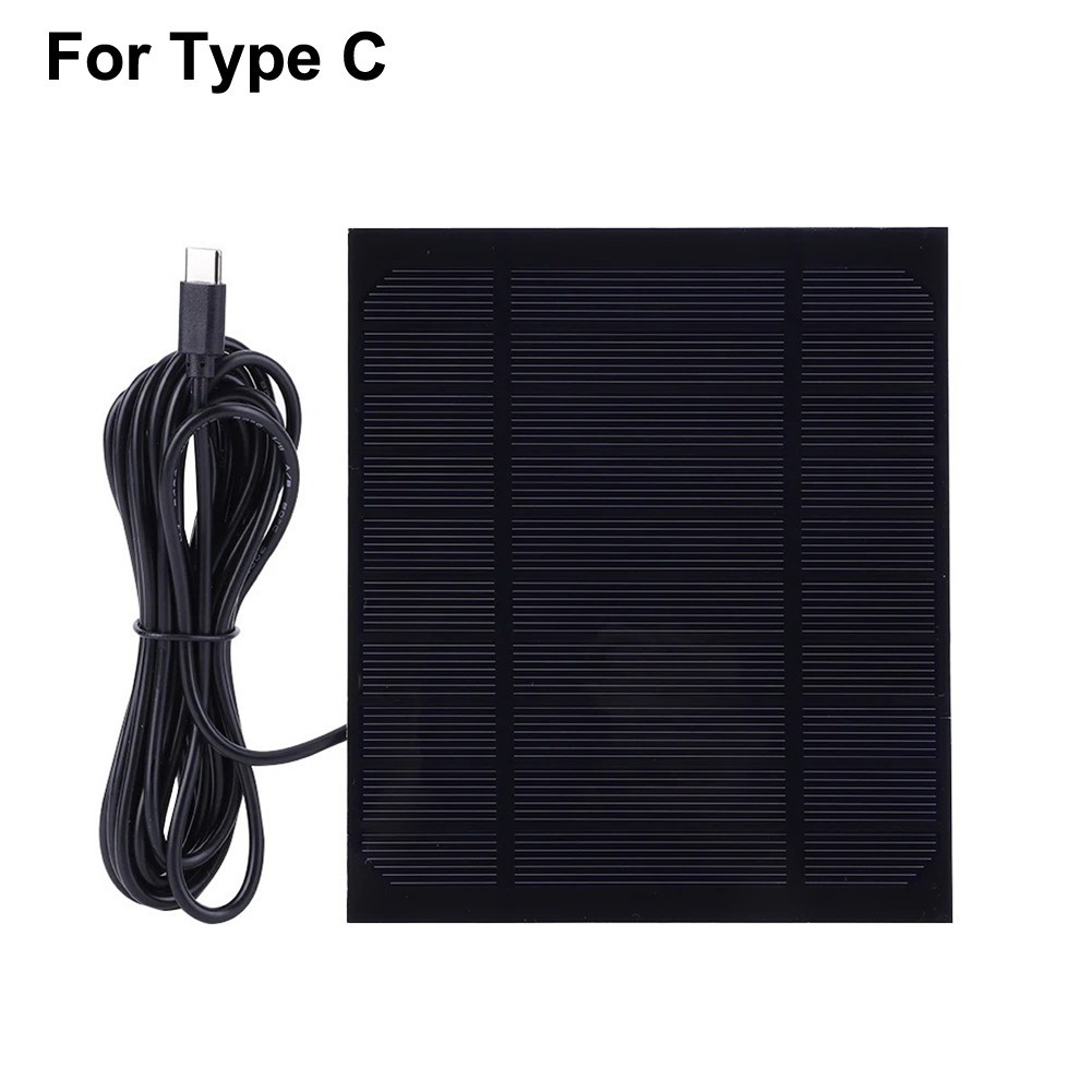 Compact 3 5W Solar Panel Charger for Type C Compatible Gadgets Outdoors