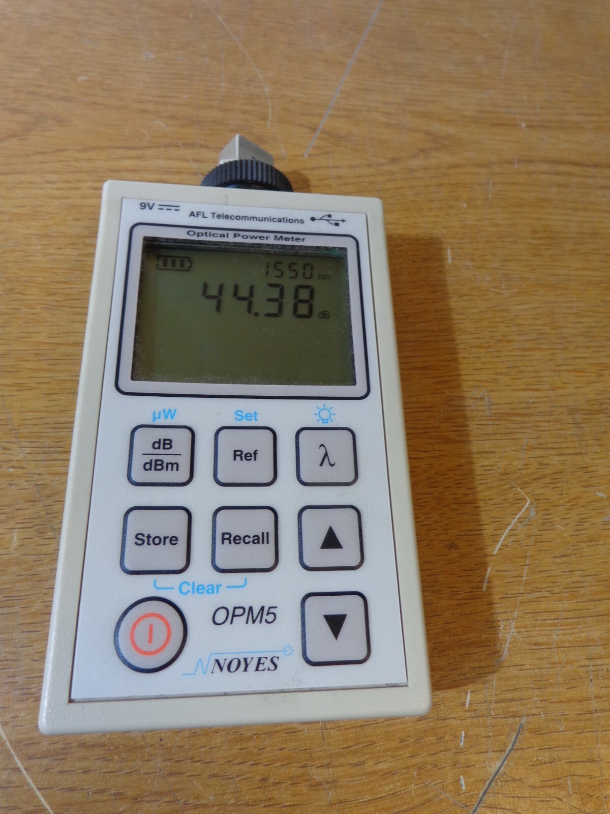 OPM5 SM MM Fiber Optic Power Meter OPM5-2D AFL Noyes OPM5-32-0001PR AFL