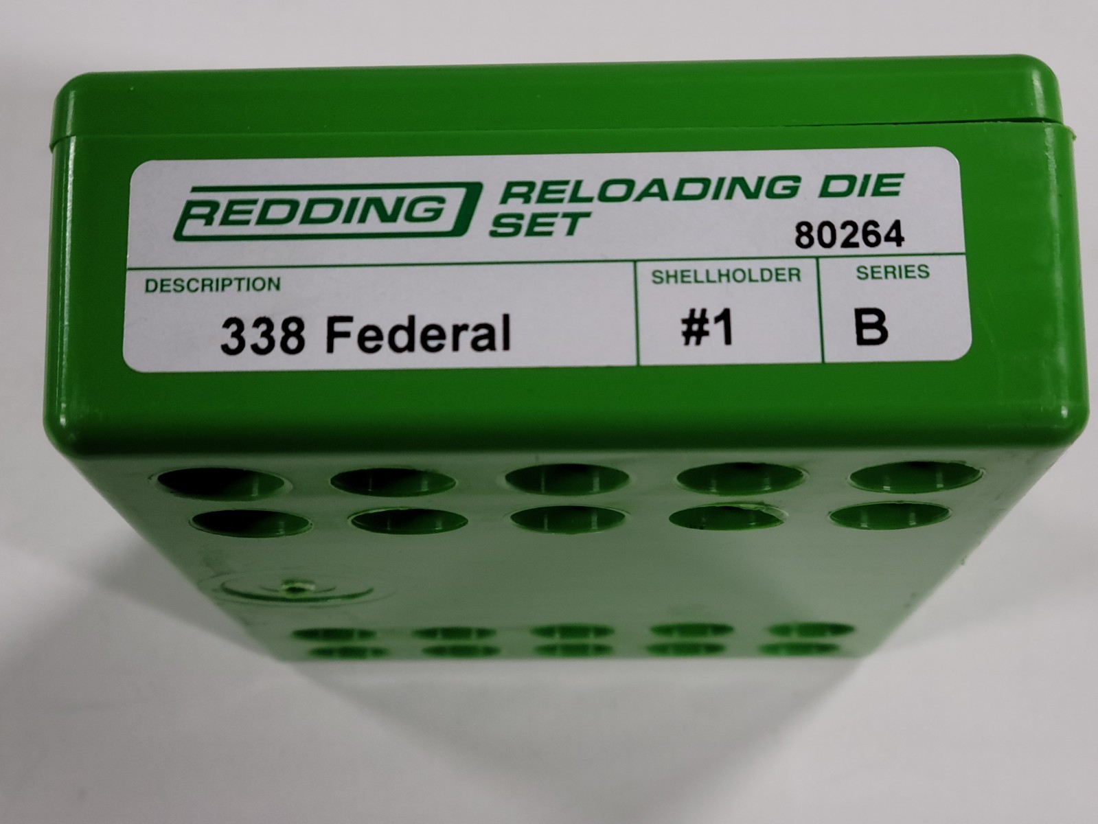 80264 REDDING STANDARD 2 DIE SET - 338 FEDERAL - BRAND NEW - FREE SHIPPING