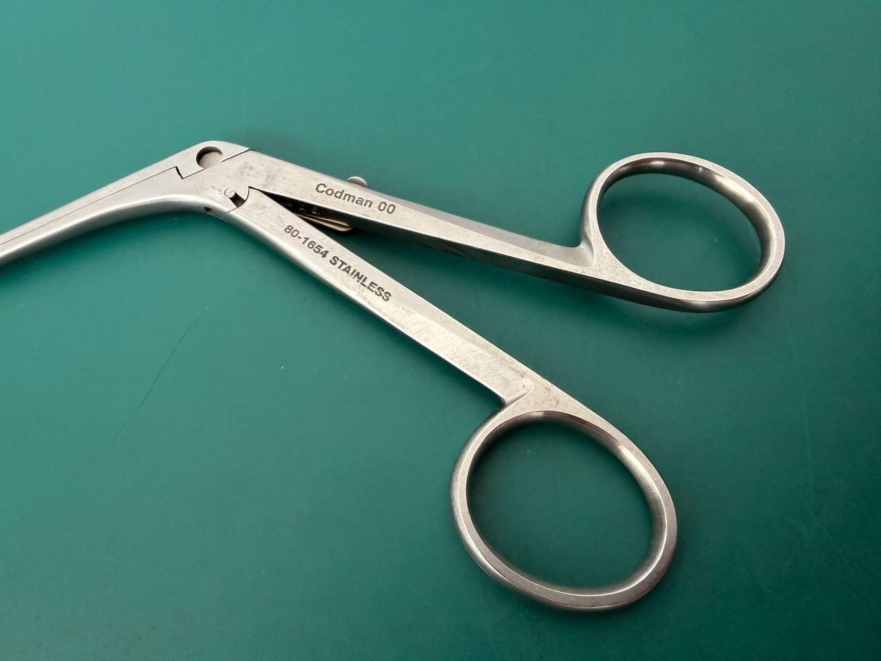 Codman 80-1654 Williams Discectomy Forceps 2mm Bite Single Tooth 5-1/2" Length