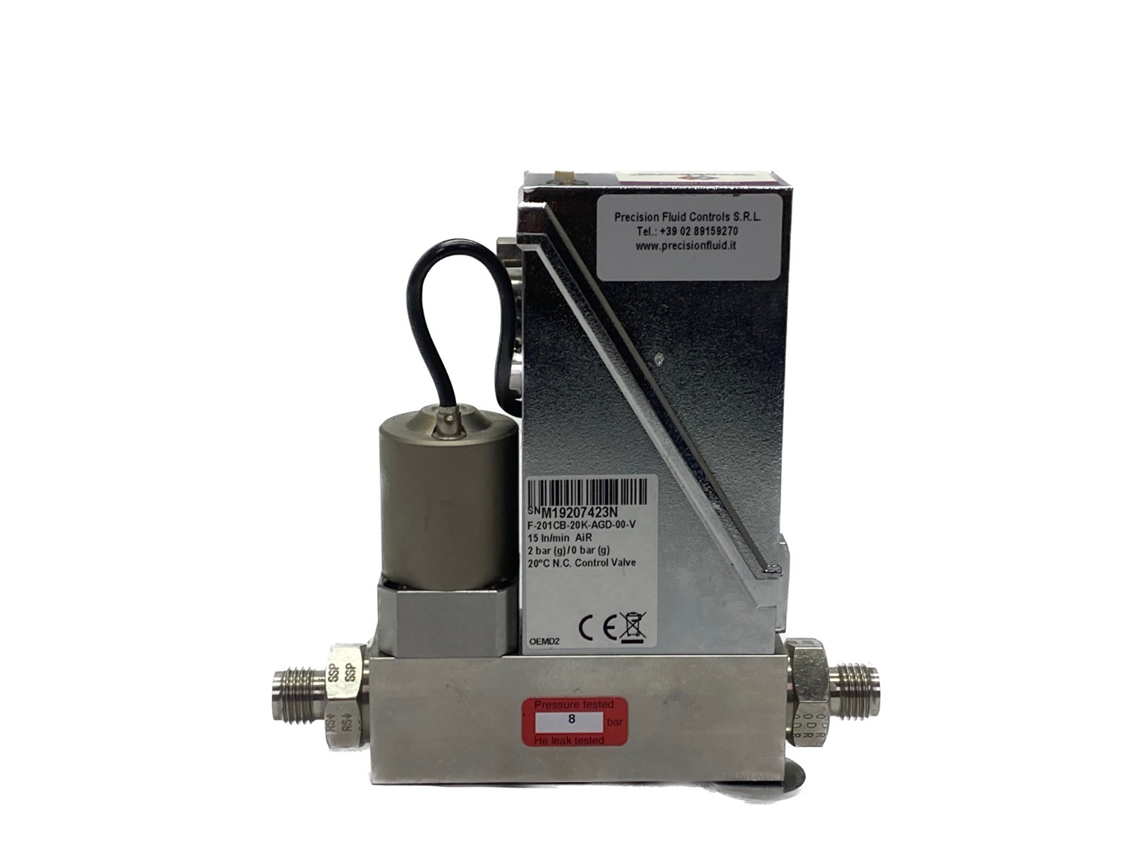 USED Bronkhorst 15 In/min Air 2 Bar EL-Flow Base Mass Flow Meter/Controller