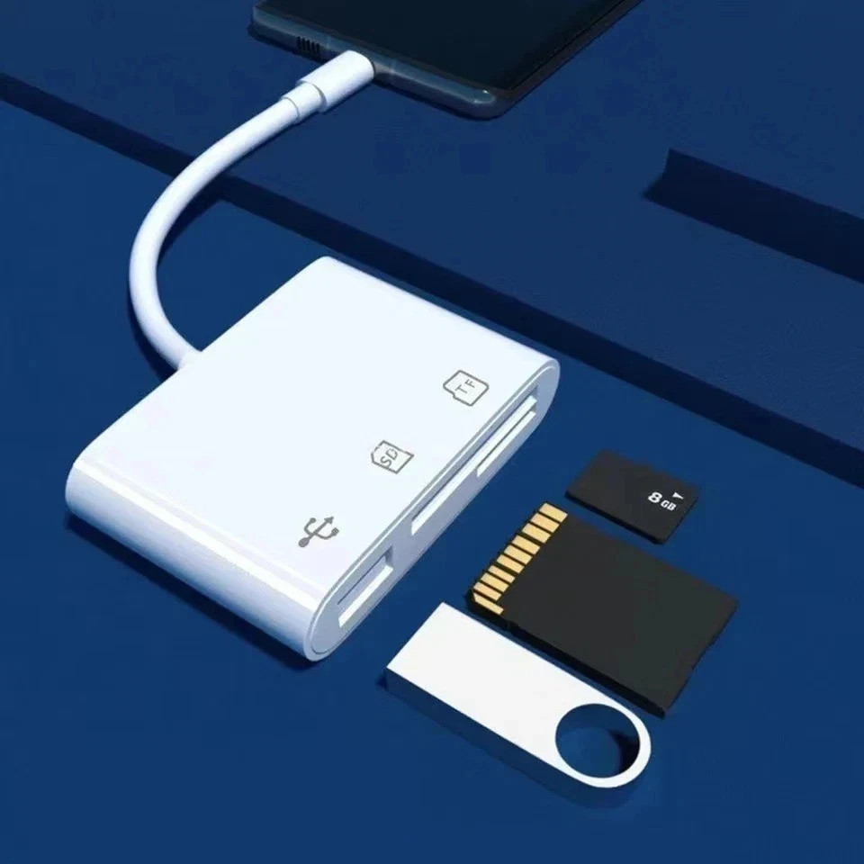 3 In 1 Adapter Type-C, Tf, Cf, Sd, Memory Card Reader, Recorder, Compact Flash U