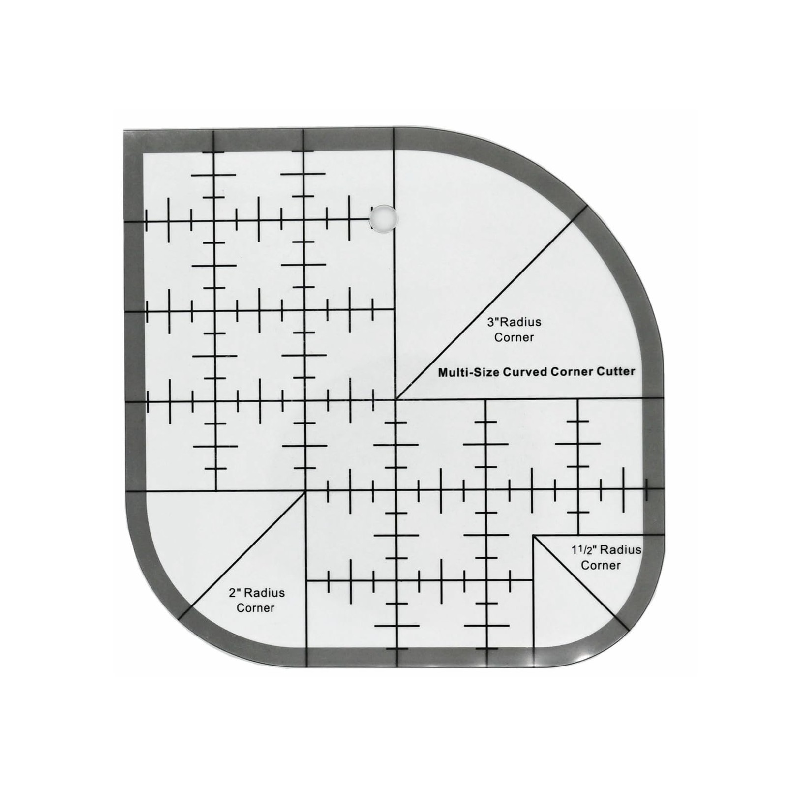 Quilting Ruler,Quilting Templates,Sewing Quilt Rulers,Acrylic Curved Corner C...