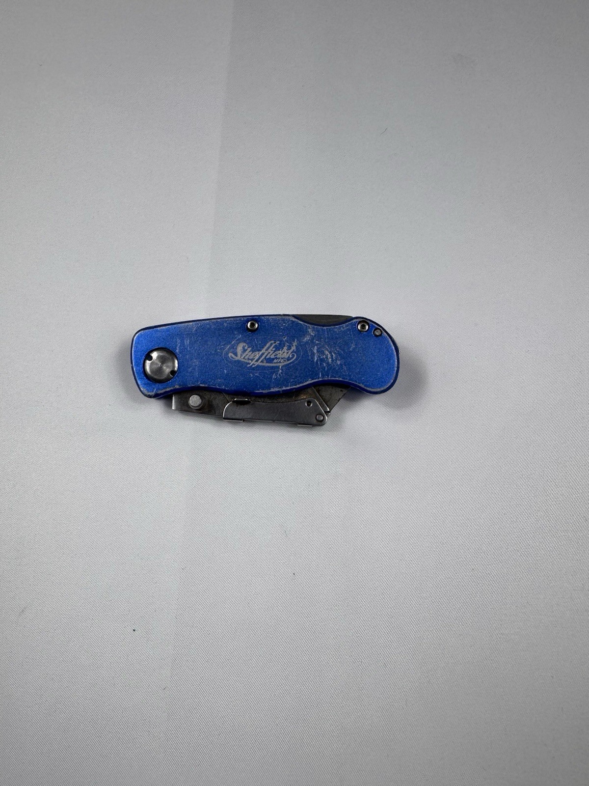 Sheffield Lockback Folding Box Cutter Utility Knife Quick Change w/ Belt Clip