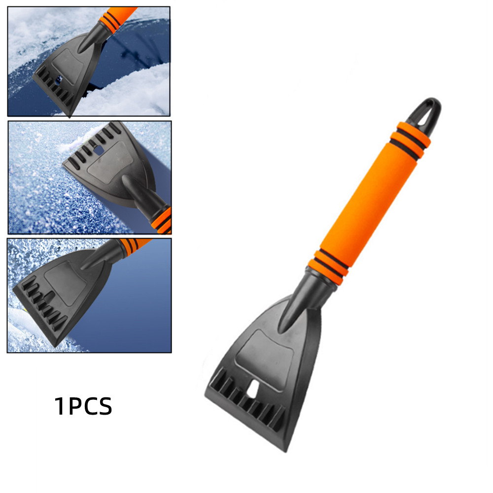 1PCS Car SUV Truck Universal Orange Snow Brush Squeegee & Ice Scraper & Shovel