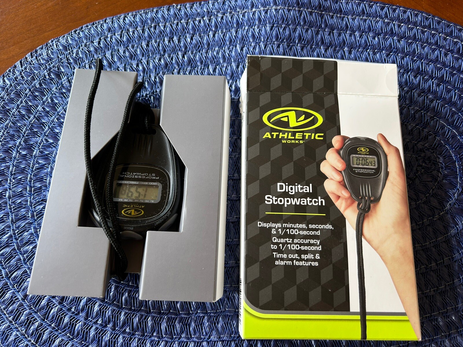 Athletic Works Digital Stopwatch - Black