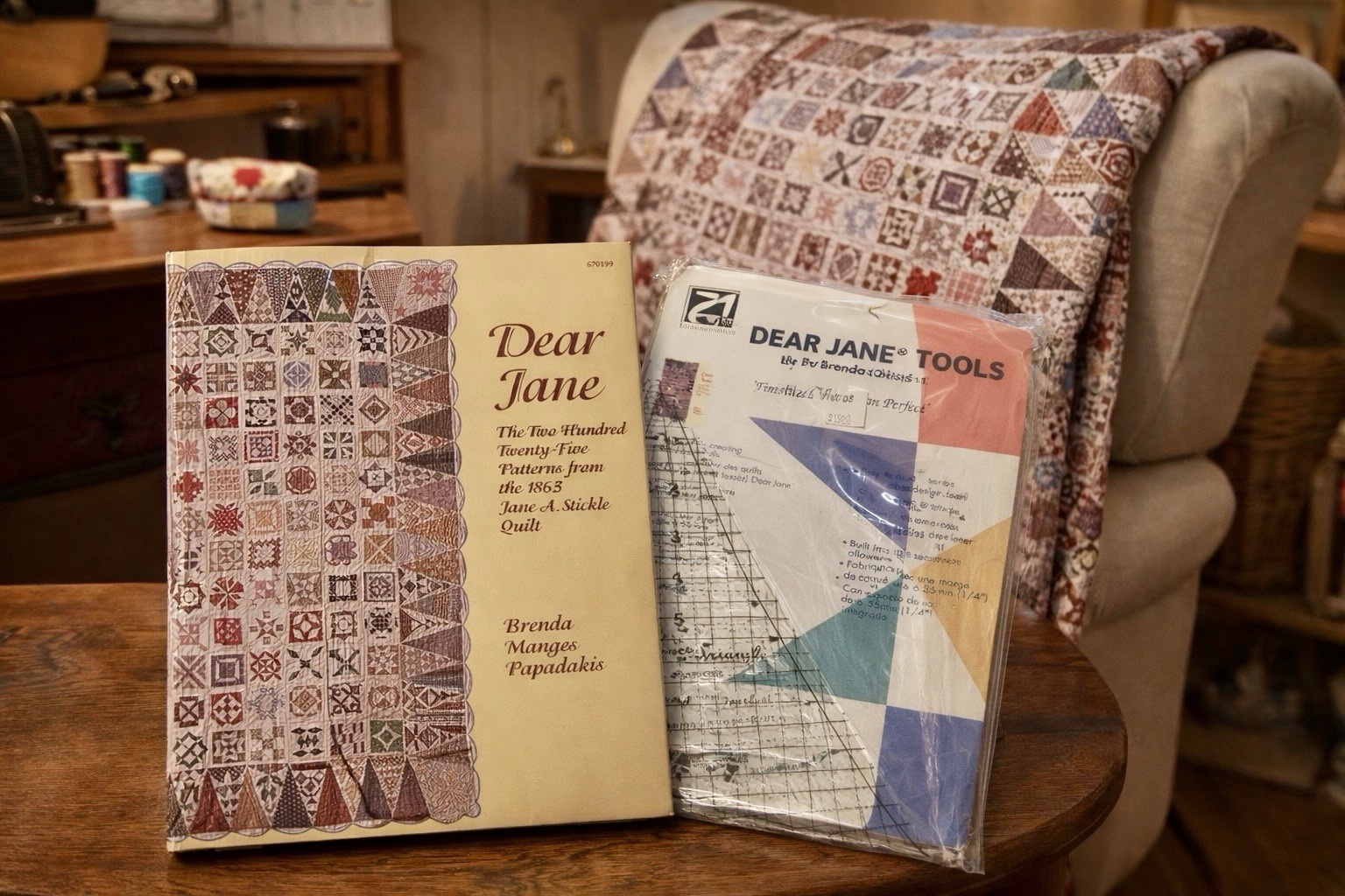 Dear Jane Two Hundred Twenty-five Patterns frm 1863 Jane A Stickle Quilt & Tools