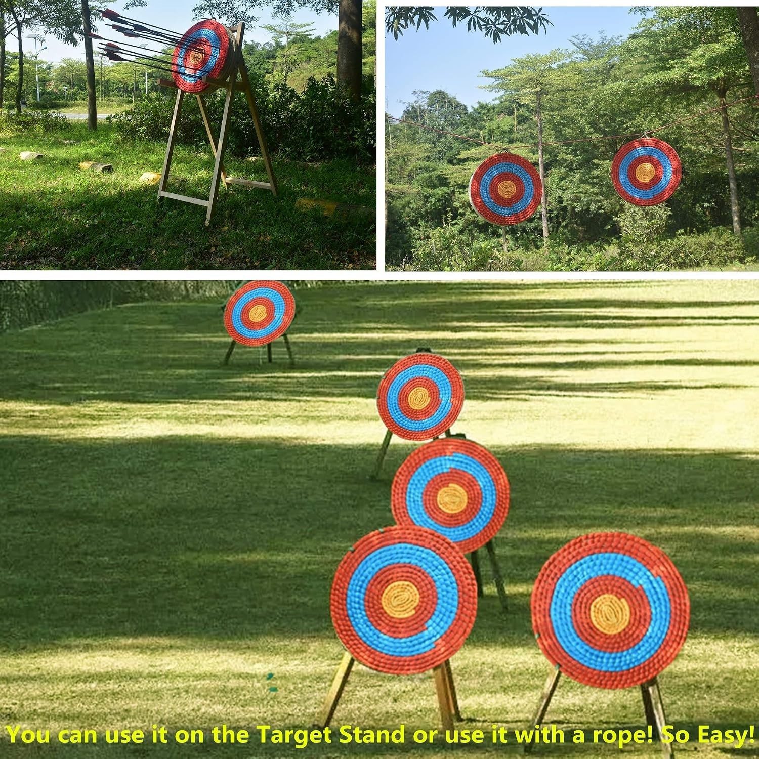 Traditional Straw Archery Target - Eco-Friendly & Beautiful