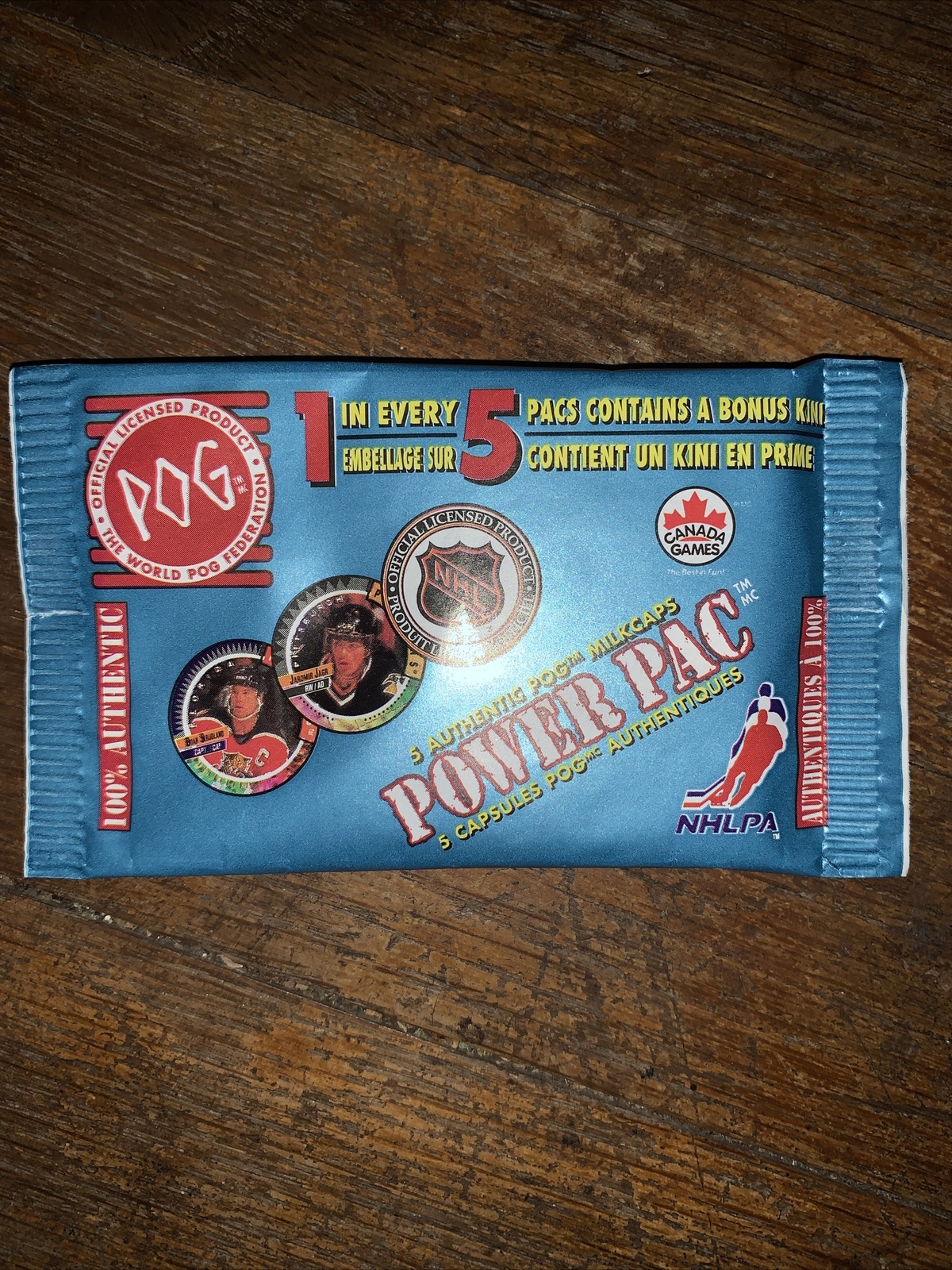 Power Pac WPF Pogs vintage sealed pack pog milk caps