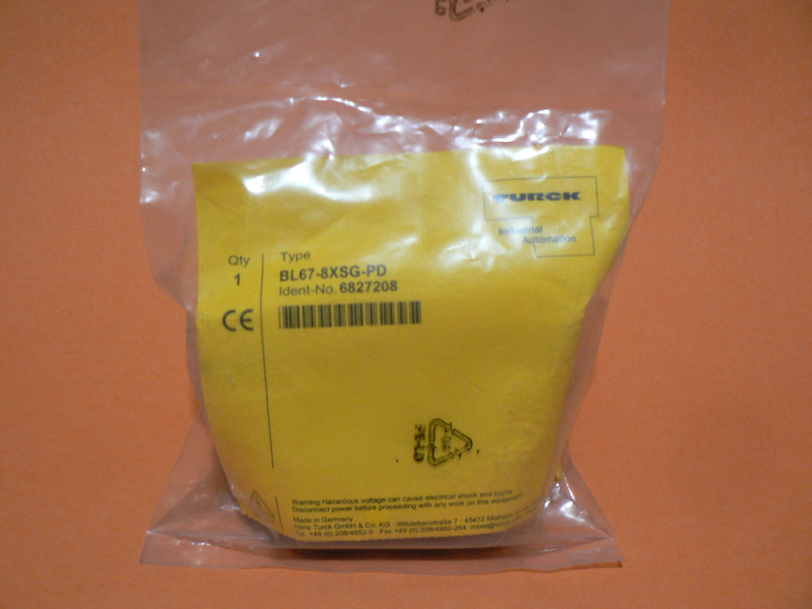 TURCK BL67-8XSG-PD 6827208 ELCTRONIC MODULE NOS IN POLY BAG "FREE US SHIPPING"