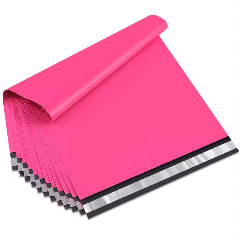 14.5x19" Pink Poly Mailers Envelopes Plastic Boutique Shipping Bags - 500 Pack