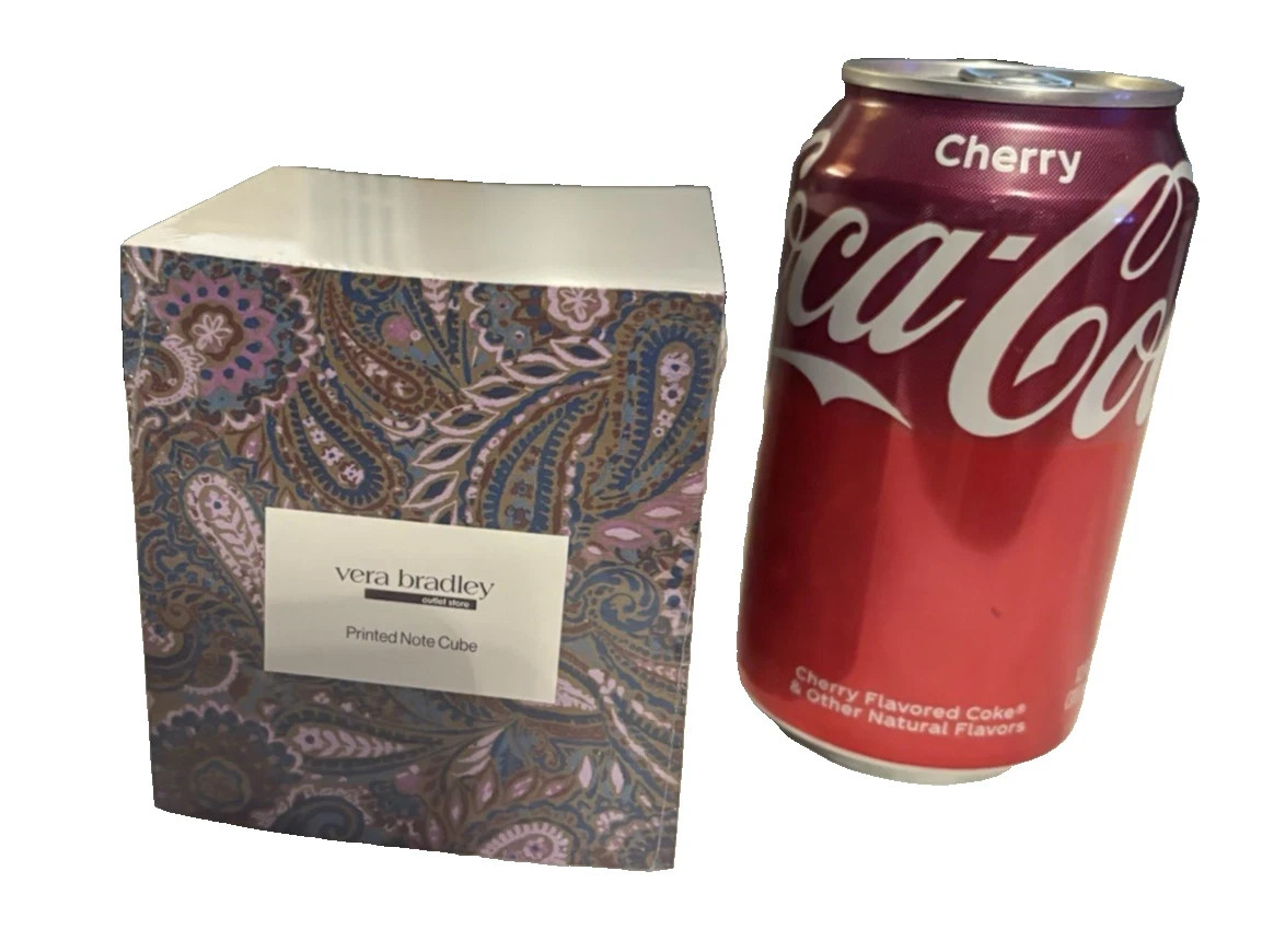 Vera Bradley Note Cube Scaevola Fan  673 Tear-Off Sheets New great gift