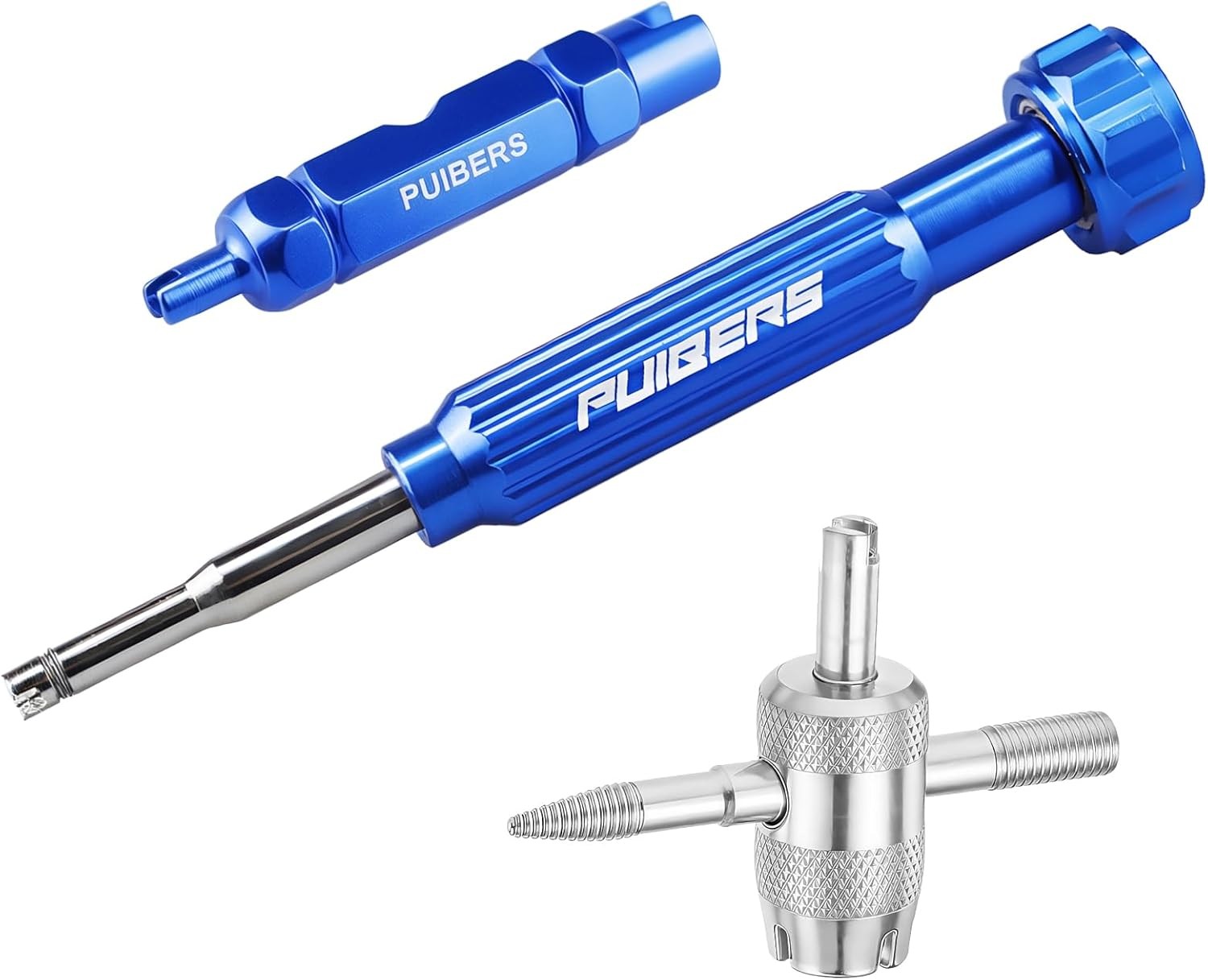 Tire Valve Stem Removal Tool Kit 3-Piece Set, Presta and Schrader Valve Core Rem