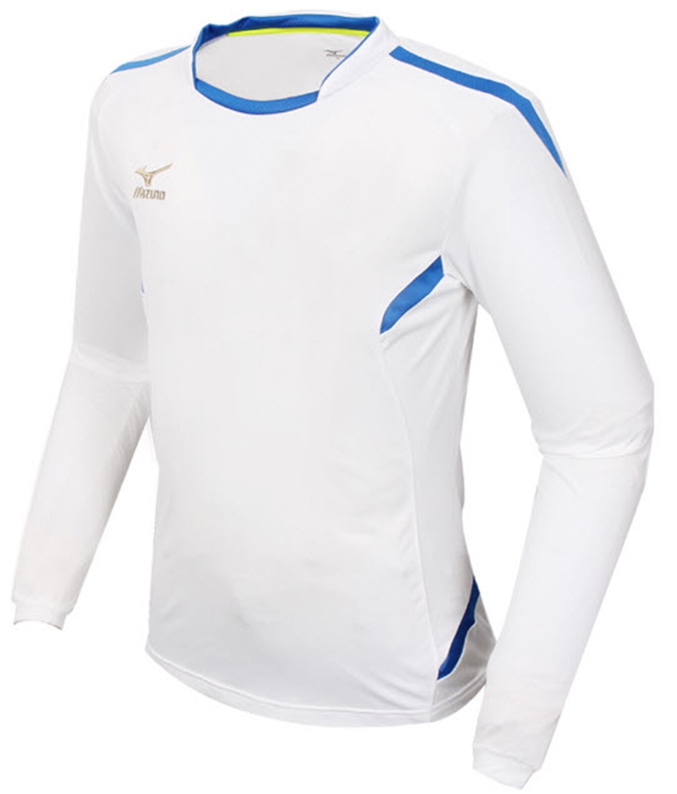Mizuno Men GAME L/S T-Shirts Jersey Training White Athletic Top Shirt P2MA602501