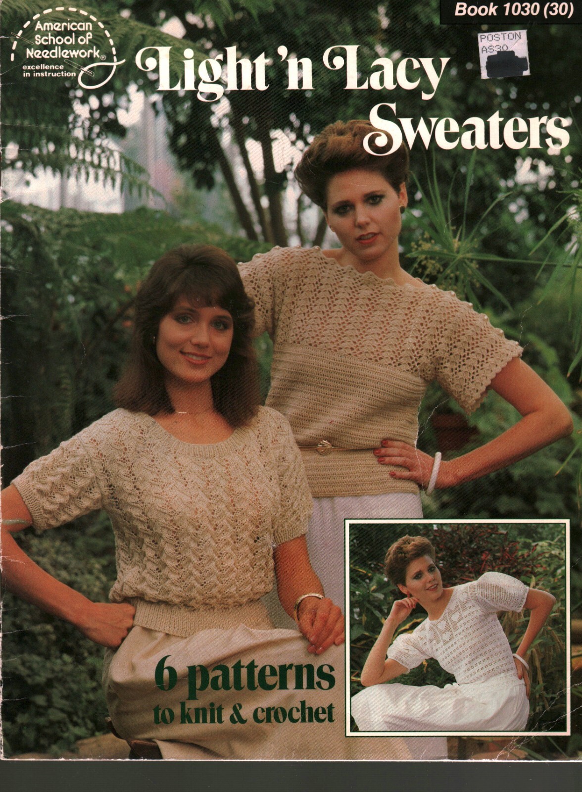 Light 'n Lacy Sweaters | American School of Needlework 1030