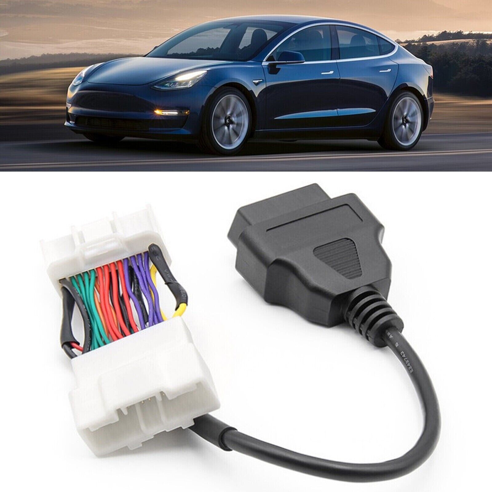 OBD2 Diagnostic Cable Connector Harness Plug For Tesla Model 3/Y Adapter