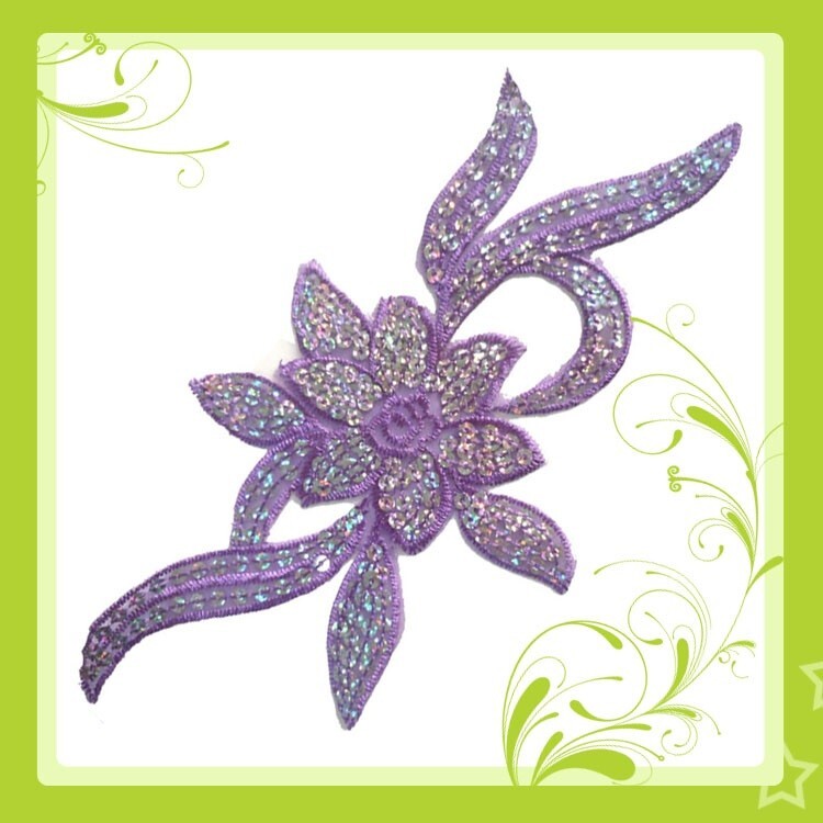 80 PC GLUE-ON VIOLET PURPLE FLOWERS CRAFS RESIN NEW SALE #34