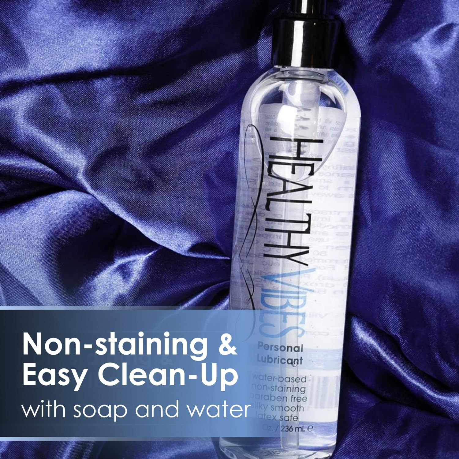 Thick Water Based Personal Lubricant Gel Pump 16oz Long Lasting Easy Clean