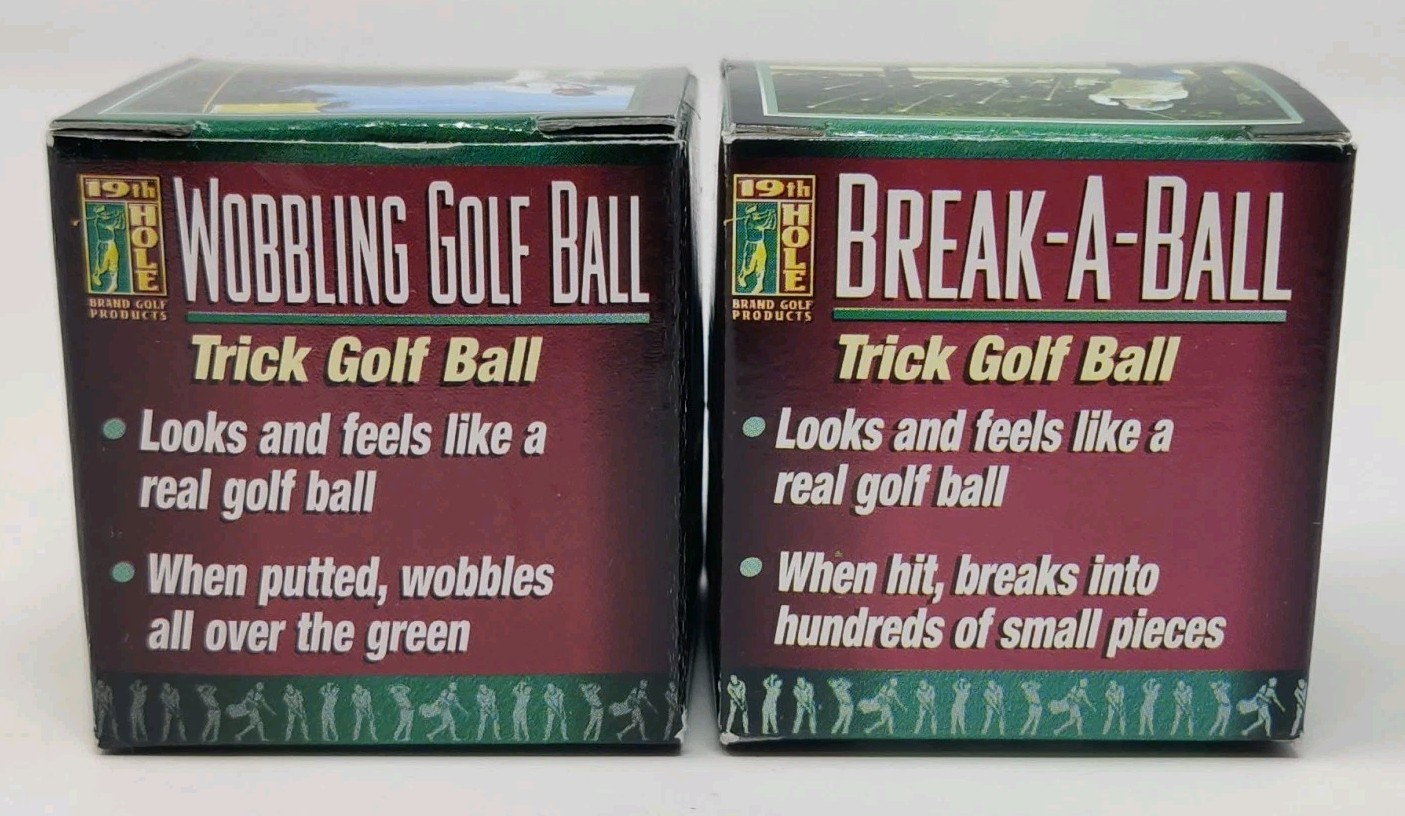 19th Hole Wobbling Golf Ball & Break A Ball