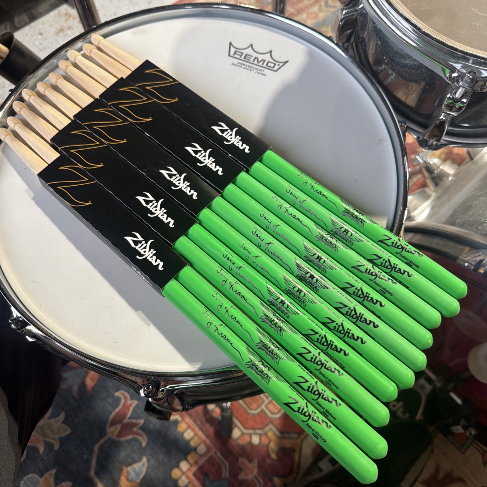Zildjian ZASJKG  Joey Kramer Aerosmith Artist Series Drumsticks 5 Pairs Wood Tip