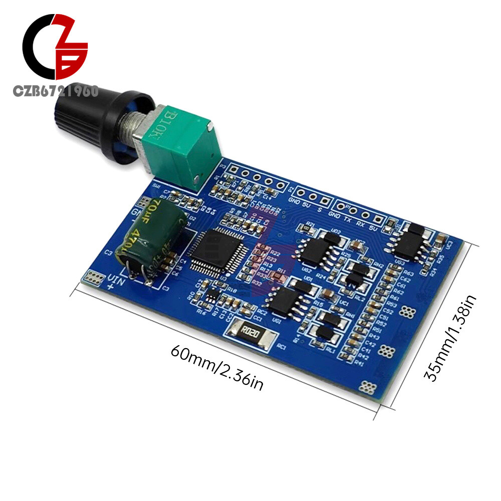3-Phase Brushless Motor ESC Speed Controller Module W/ Hall DC12-24V 10A STC32G