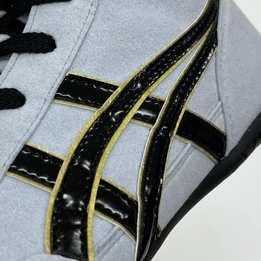 Asics Wrestling Shoes EX-EO special order 1083A001 gray x black gold edge