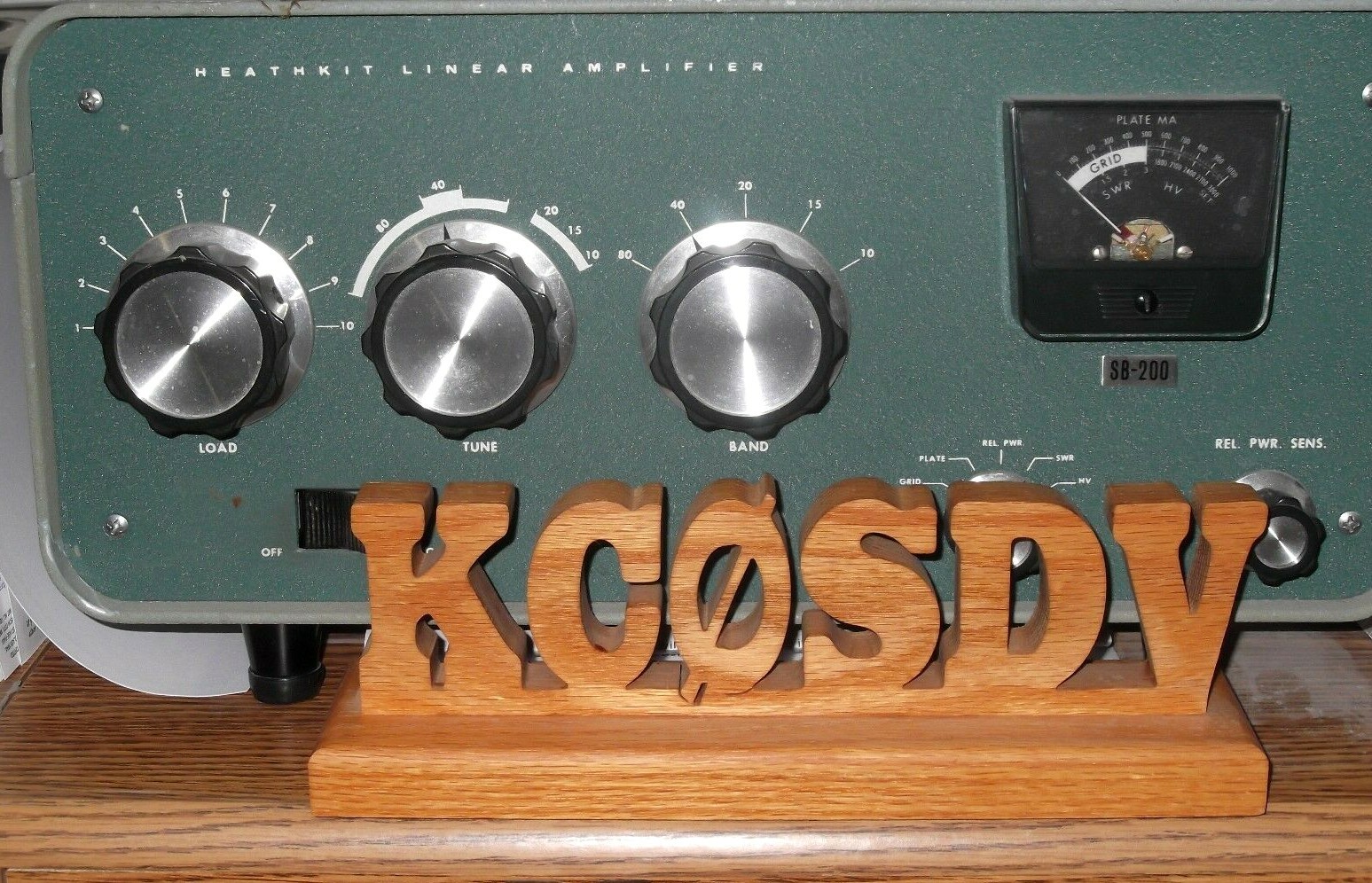 HANDCRAFTED OAK AMATEUR RADIO, HAM RADIO CALL SIGN GIFT, CALLSIGN- FREE SHIPPING
