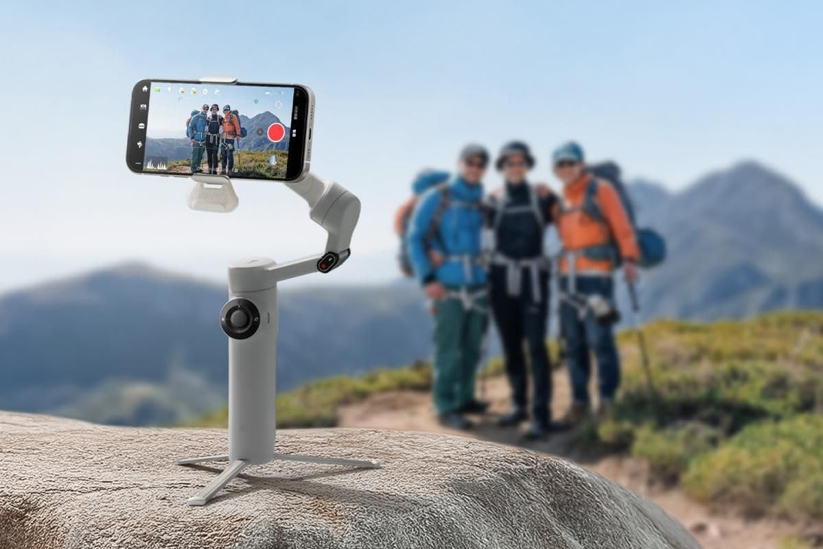Insta360 INSTAFLOW2AI Flow 2 Plus Foldable Phone Gimbal, AI Multi-Person