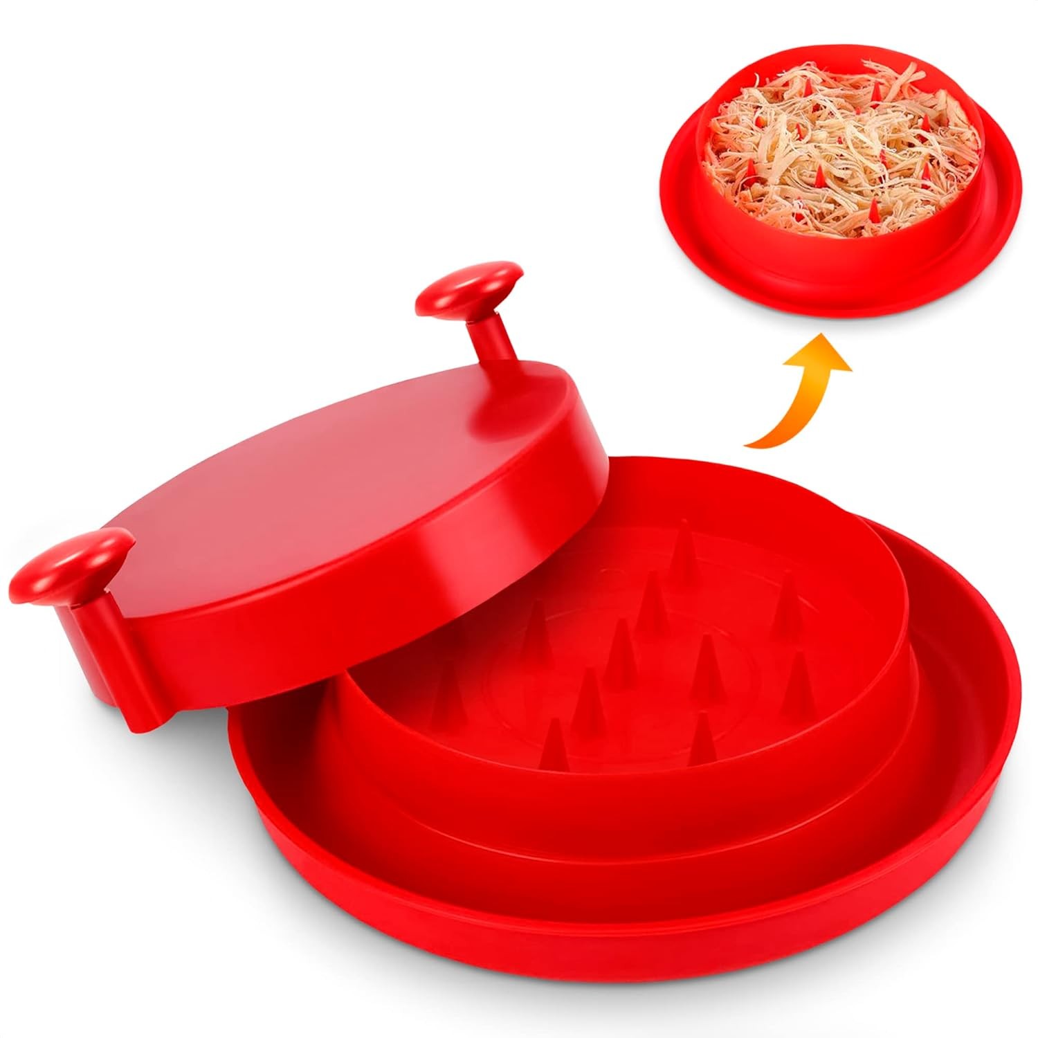 Meat Chicken Grinder Shredding Tool with Handles Non-Slip Base Twist Shredder US