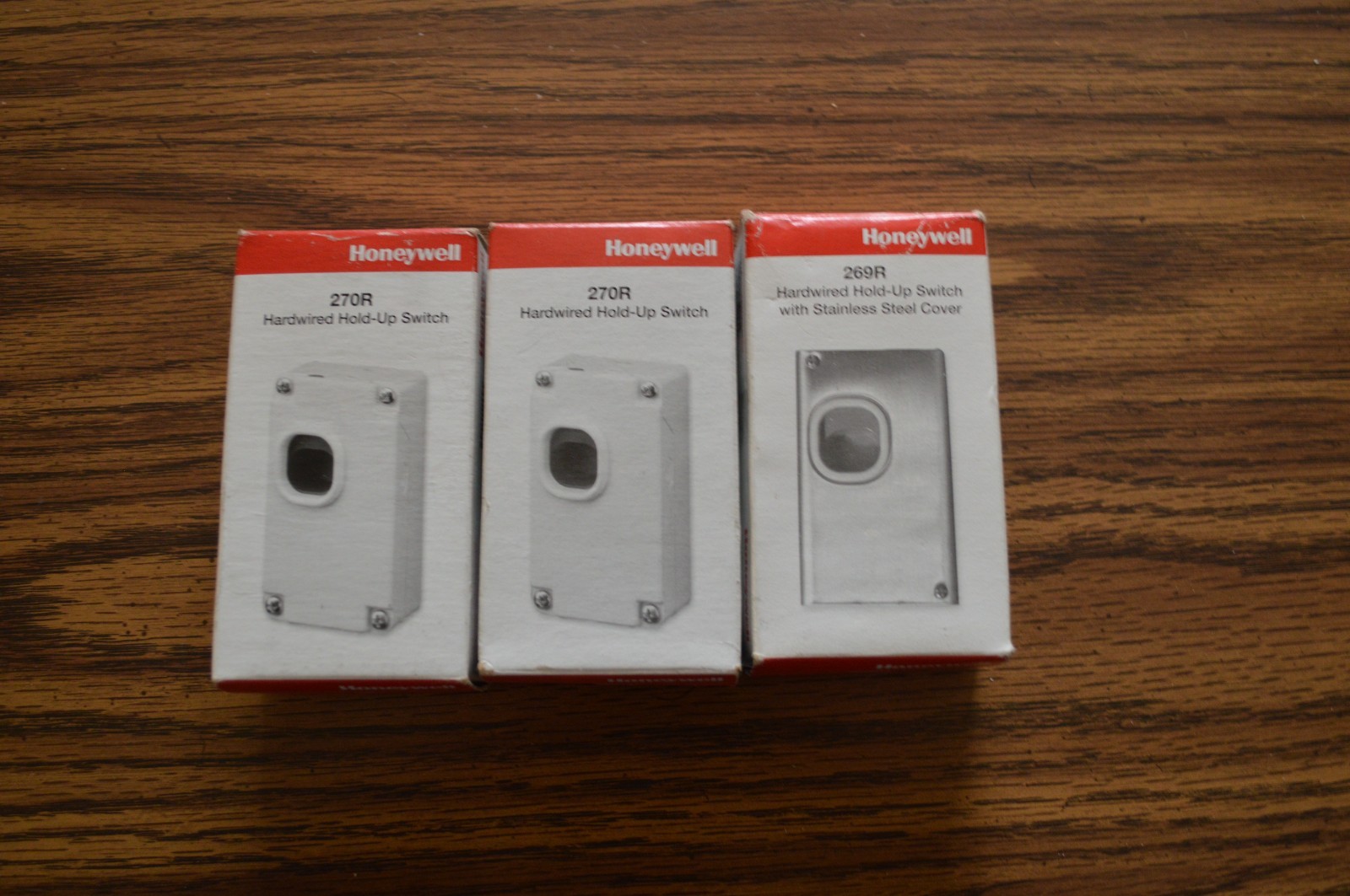 Resideo (Honeywell)  270R & 269R Hardwired Hold-Up Switches  Lot of 3