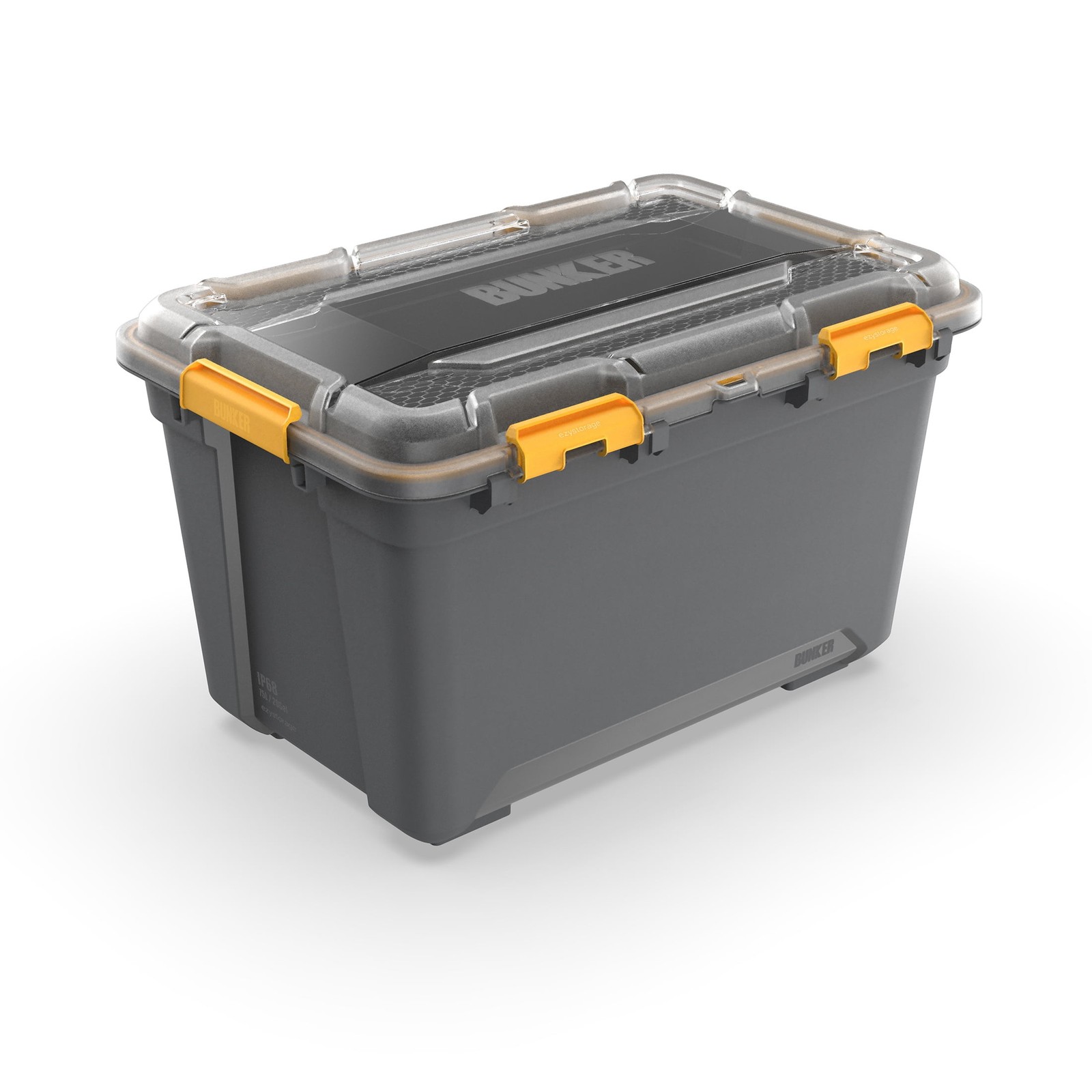 5.28 Gallon Small Gasket Tote IP68 WaterProof Plastic Storage Bin W/ Lid