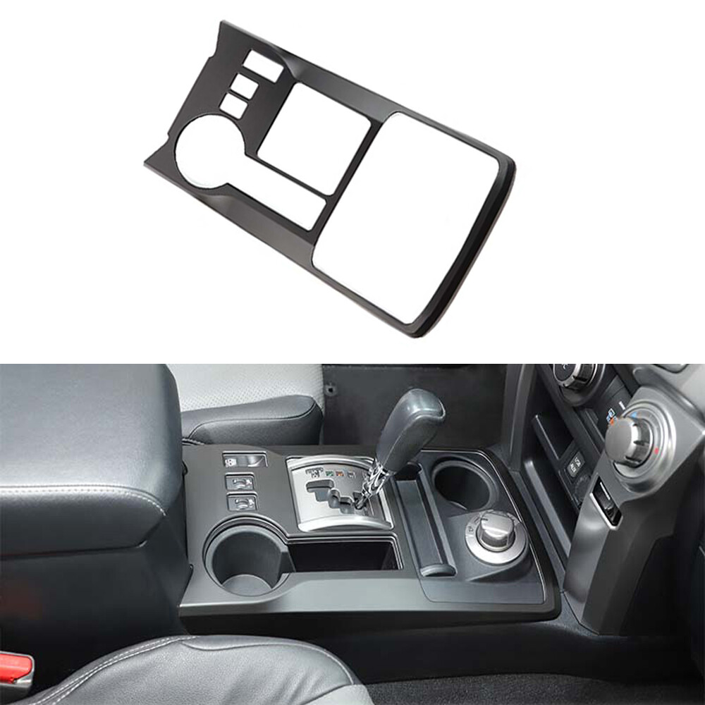 Center Console Gear Shift Box Panel Cover Trim Bezel for 4Runner 10+ Matte Black