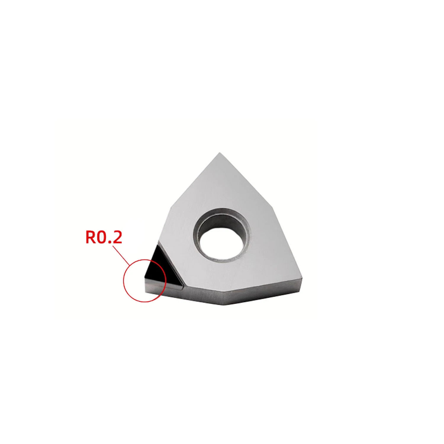 2pcs PCD WNMG0802/04/08 polycrystalline diamond
