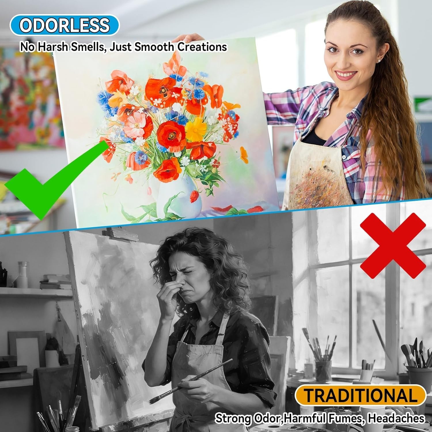 Odorless Mineral Spirits 100ml, Odorless Paint Thinner for Oil Based Paint, ...