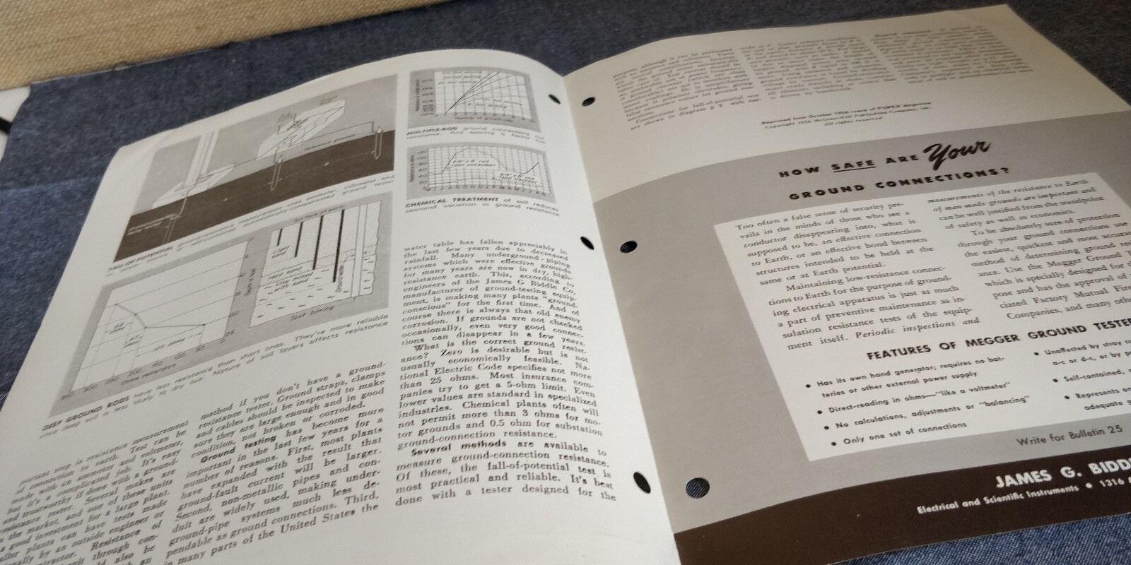 1963 ~ James G Biddle ~ Grounding Principles 25T4 + other Grounding Bulletins