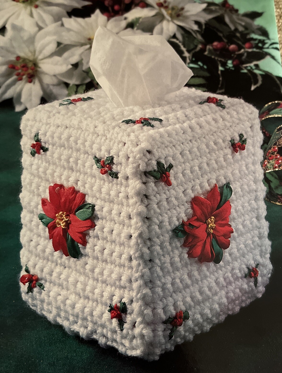 CROCHET ~ “Christmas Tissue Cover” ~ PATTERN~