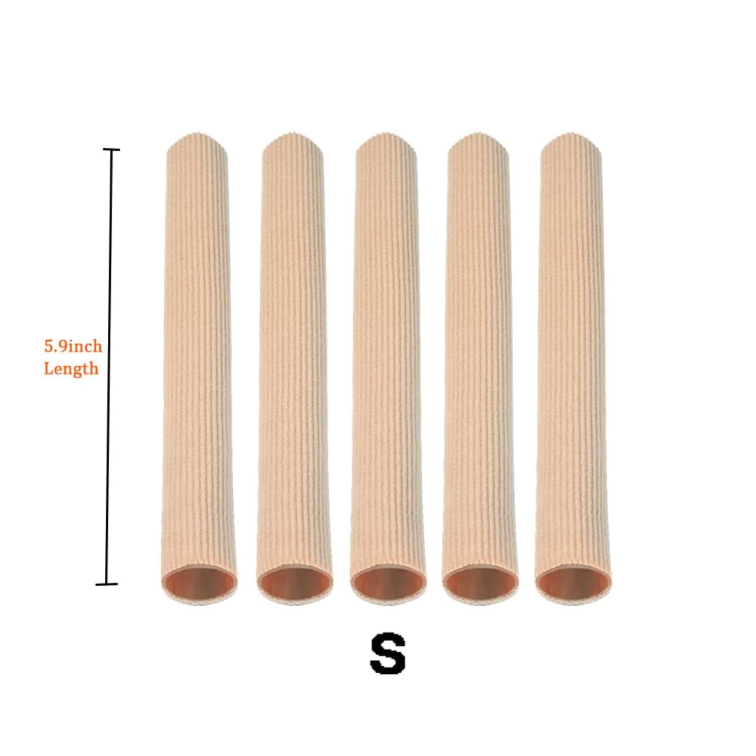 Stretchable Toe Tube Sleeves 5 Pack