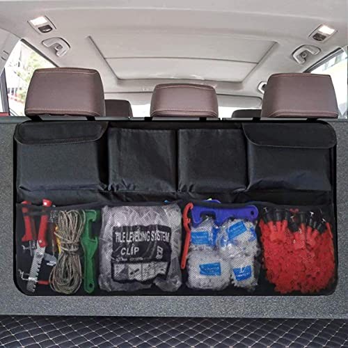 Car Trunk Organizer, Backseat Hanging Organizer with 8 Large Storage Bag