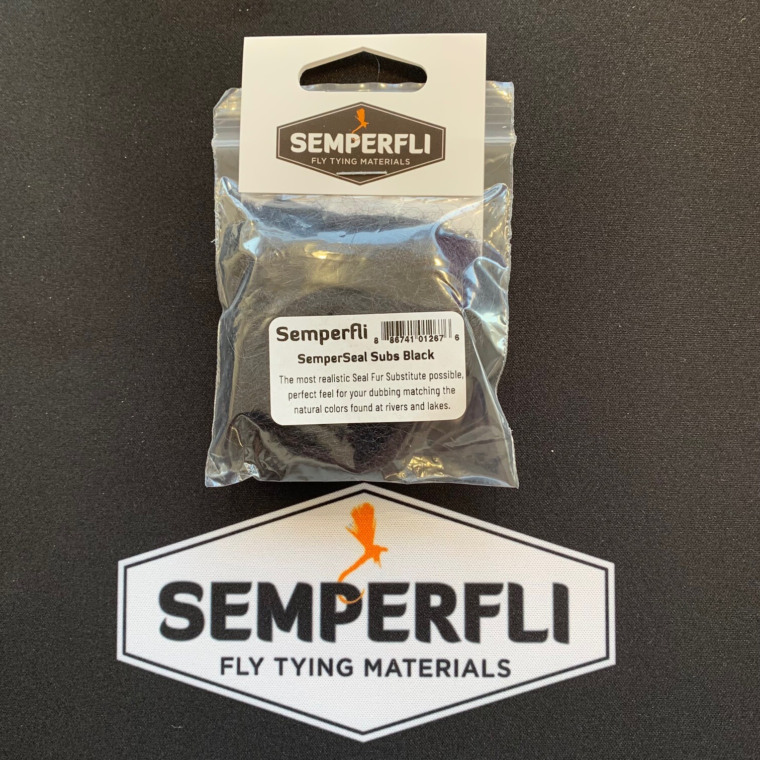 Semperfli SemperSeal Substitute Black Dubbing - Fly Tying Materials