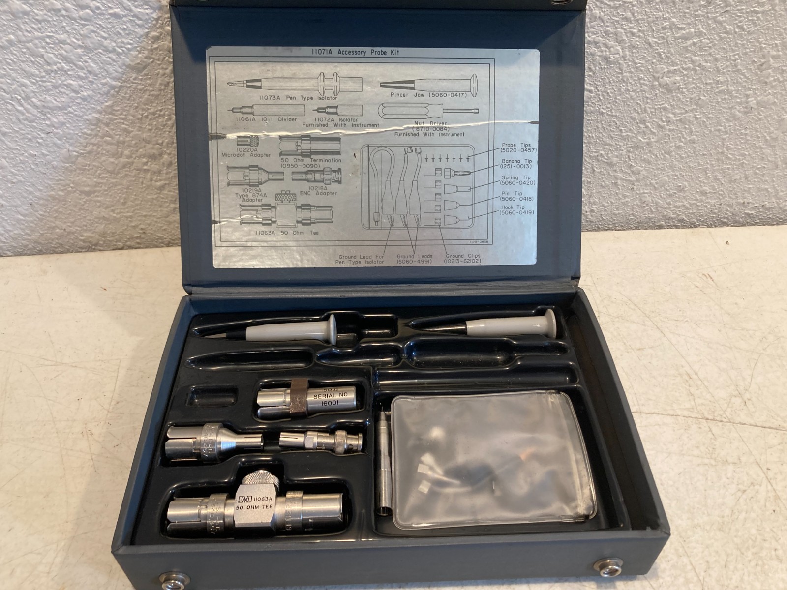 HP Hewlett Packard 3406A 11071A Accessory Probe Kit Test Equipment