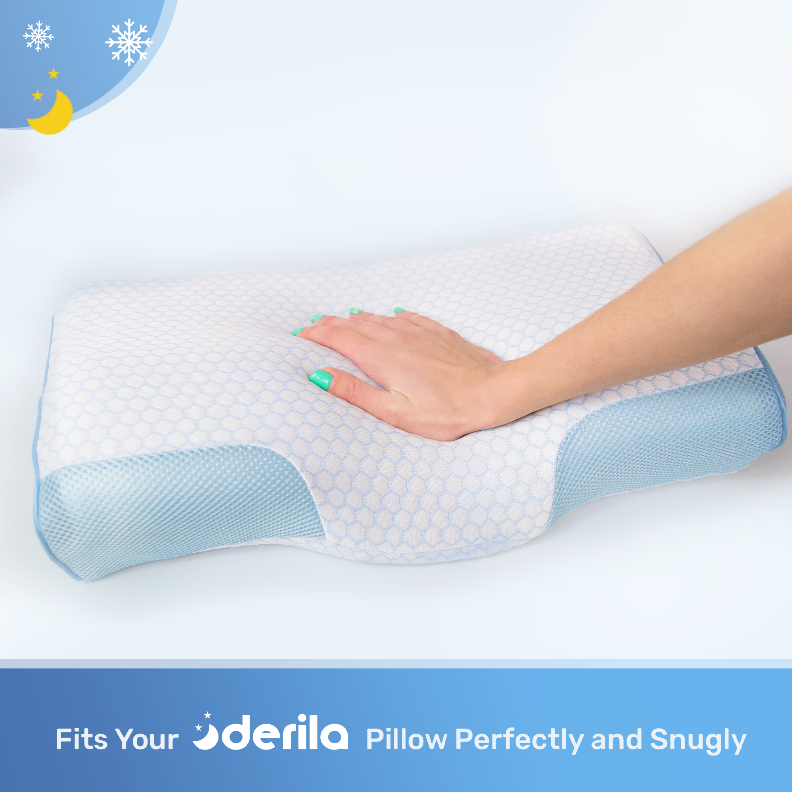 Derila® Cooling Pillowcase. Optimal Temperature Control for Perfect Sleep
