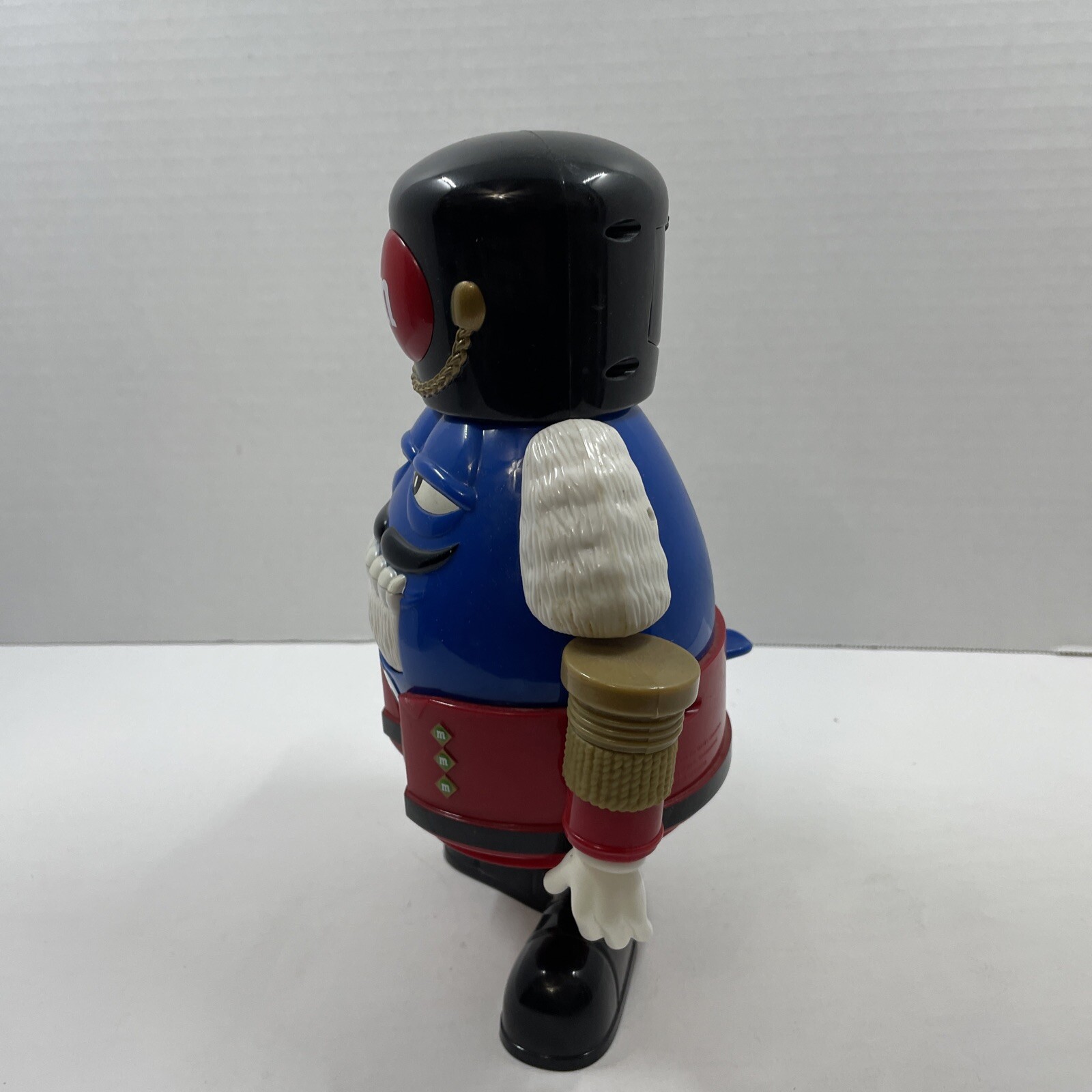 M&M Christmas Nutckracker Candy Dispenser Blue M&M