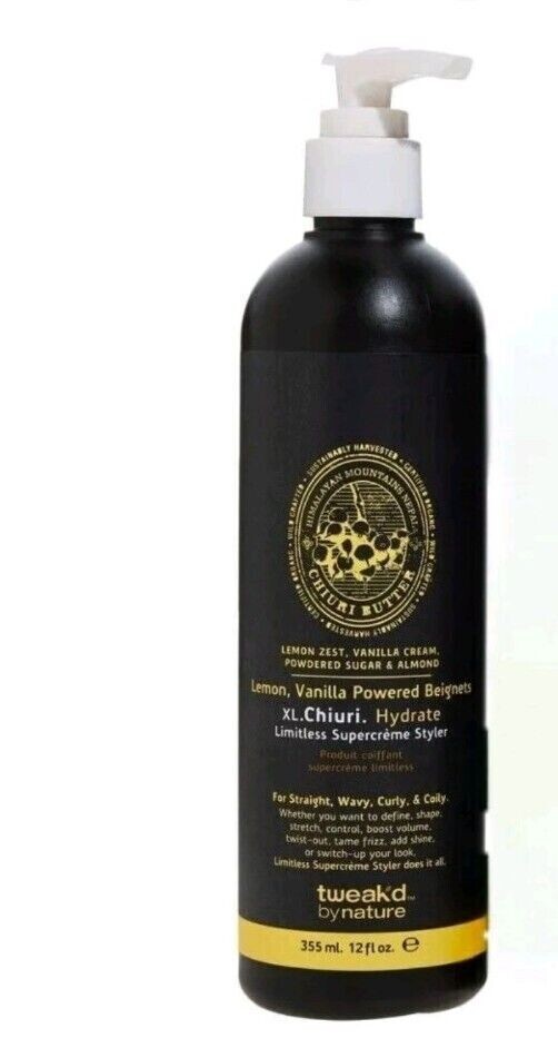 Tweak'd by Nature LEMON VANILLA Beignets  Chiuri Limitless Styler 12 fl oz.