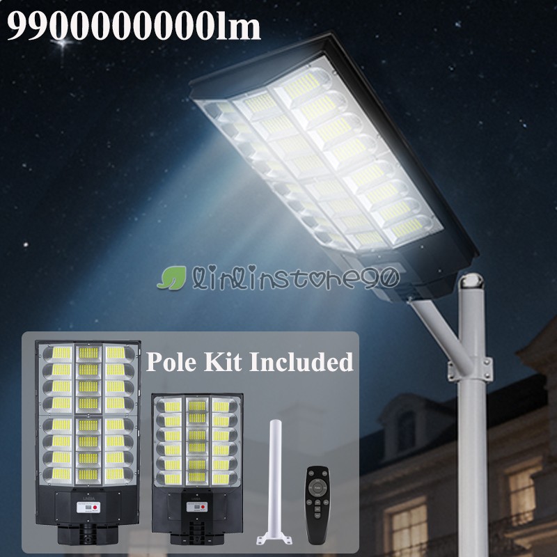 Commercial Solar Street Light 8000W 9000W Super Bright Outdoor Road Dusk to Dawn