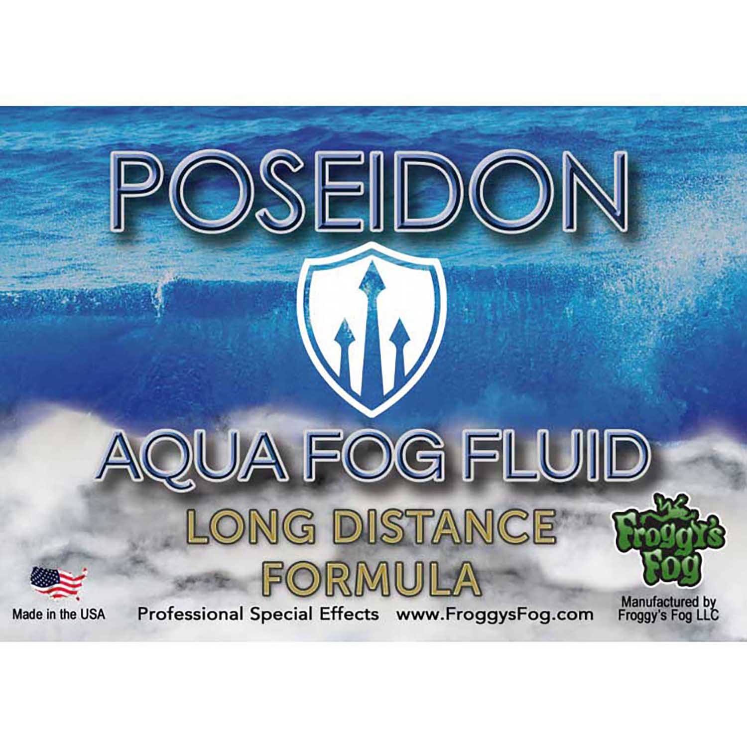 Froggy's Fog 2.5 Gallon Poseidon Aqua Fog Fluid - Outdoor for Low Fog Machines