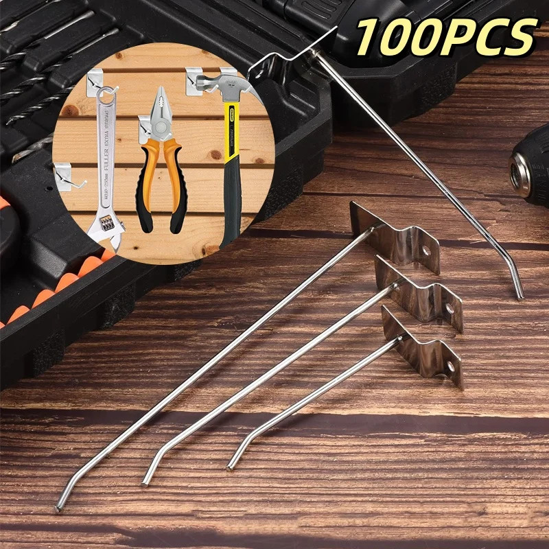 100PC Slatwall Panel Hooks Metal Panel Display Hooks Commercial Grade Retail Hoo