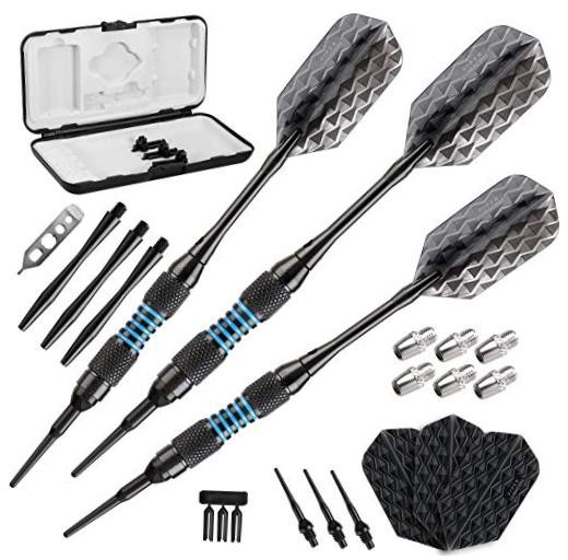 Viper Bobcat Adjustable Soft Tip Darts Blue Rings 16-18 Grams